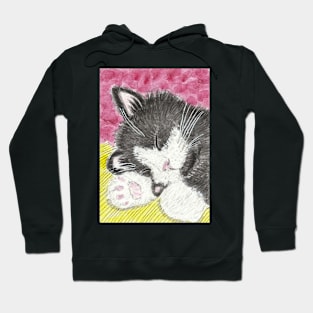 Sleeping kitten cat Hoodie